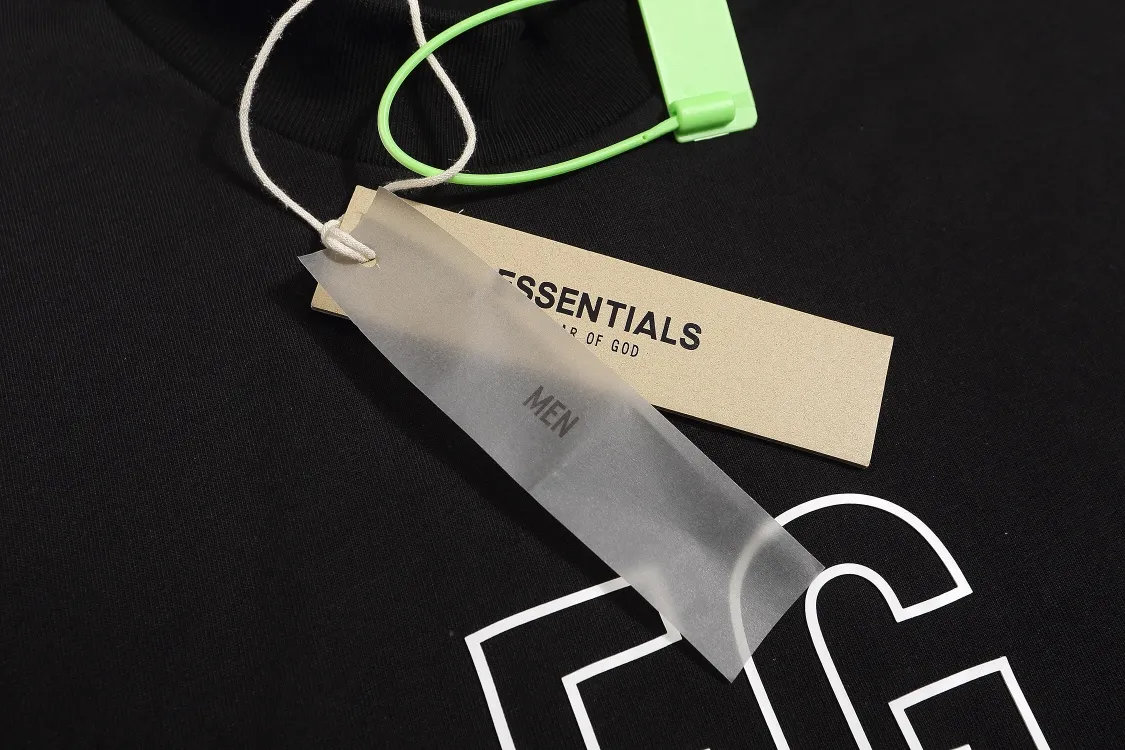 FEAR OF GOD ESSENTIALS FG T ：E 2329# ：Black White Sizes：S M L XL